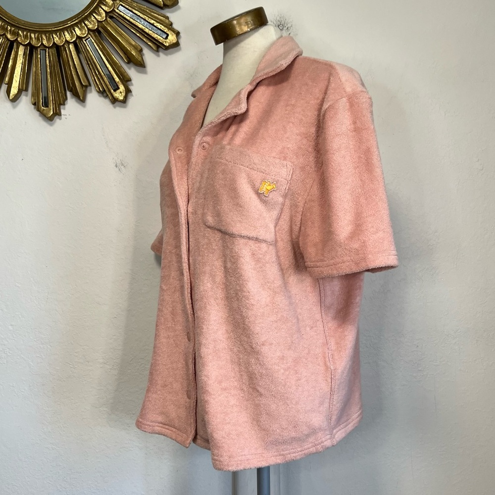 Absorb Island Short Sleeve Terry Button Up Shirt - Picture 14 of 14